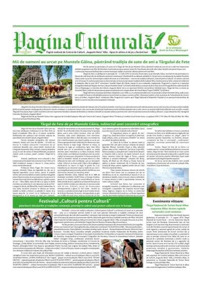 Pagina culturală