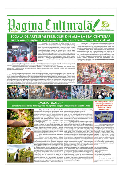 Pagina culturală