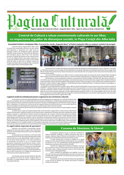 Pagina culturală