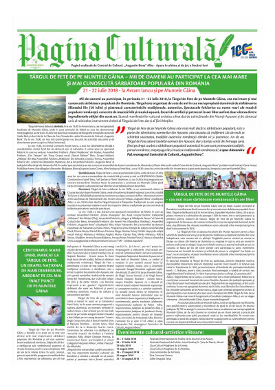 Pagina culturală